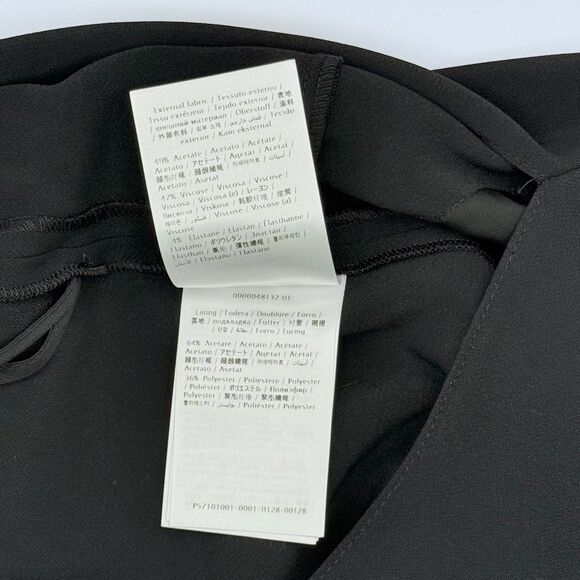 NWT RED Valentino Bow Detail Stretch Crepe Long Sleeve Tuxedo Jumpsuit in Black - Picture 12 of 16